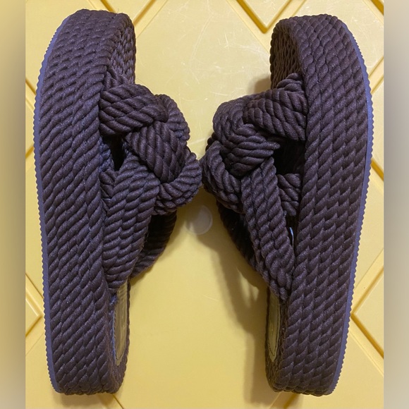 H&M Dark Brown Rope Slides size US 5 or EUR 36 (NWOT) - Picture 5 of 13